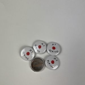 Lot of 5 I ❤️ My Period Enamel Pins - Cute Feminine Accessories